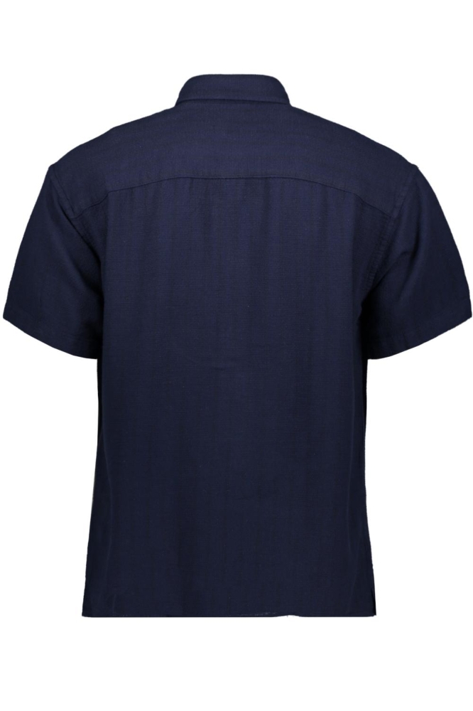 JCOJOSHUA STRUCTURE SHIRT SS 12256023 NAVY BLAZER/STRIPES